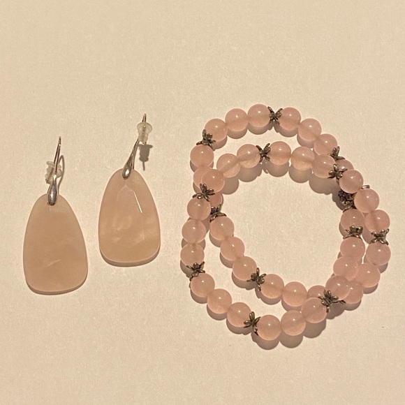 Rose Quartz Bracelet - FREE 3 card email reading offered to you after purchase - Picture 1 of 6
